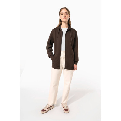 Full zip hooded sweatshirt